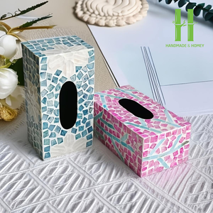 Boîte à mouchoirs MOP de la meilleure qualité Solution de stockage élégante pour les papiers de soie dans les salons, les bureaux et les chambres OEM Made In Vietnam - Product Image 5