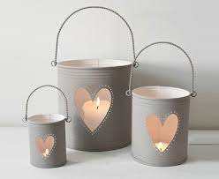 Galvanized Metal and Votive Holder Home Goods Decorative Single Heart Metal Votive Handmade <b>Candle</b> Holder - Product Image 5