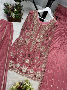 Trajes de Shalwar Kameez cosidos para mujer pakistaní india de calidad superior, venta al por mayor, vestido de seda para mujer en nuevos trajes de diseñador plazzo - Product Image 4