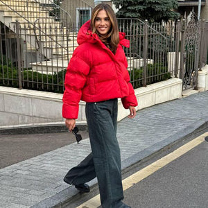 Veste matelassée teinte pour femme, pour la saison froide, imperméable, respirante, doublure protectrice, approvisionnement en gros - Product Image 4