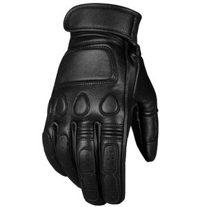 2025 taux de gros noir et rouge couleur gants d'équitation imperméables avec écran tactile gants de moto en cuir véritable - Product Image 1