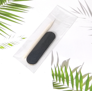 Đảm Bảo Chất Lượng Làm Móng Tay Thiết Lập 4 Pcs Xách Tay Nail Kit Với Đôi Bên Công Cụ Làm Bằng Bọt Biển PU Túi Bao Gồm - Product Image 2