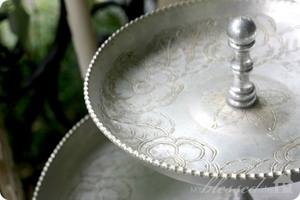 Présentoir à gâteaux en aluminium et bois de forme personnalisée Présentoir à gâteaux en métal de grande taille de qualité exclusive - Product Image 6