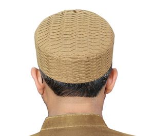 Salman Premium de alta calidad cosido Kufi elegante gorra de oración turca tradicional para hombres ropa de moda musulmana - Product Image 3