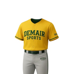 Maillots de baseball personnalisés à séchage rapide en maille lambrissé/ensembles d'uniformes maillots de baseball en gros - Product Image 6