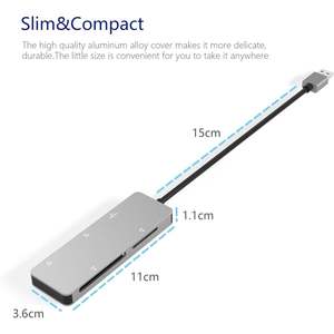 Lettore di schede XD ad alta velocità 3.0 USB supporta schede di memoria SD/TF/MS/M2/XD/CF per installazione esterna lettore di schede OTG - Product Image 5