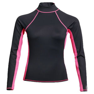 Rashguard pour femmes à manches longues de couleur unie - Respirant et à séchage rapide, vêtements de fitness personnalisables à vendre, rashguard pour femmes personnalisé - Product Image 1