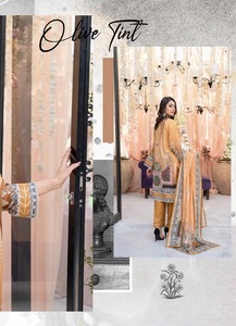 ชุดเดรสสไตล์ปากีสถานสำหรับผู้หญิงชุดเดรสผ้าฝ้าย/สนามหญ้า Shalwar Kameez - Product Image 4