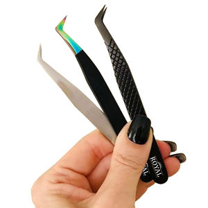 Pince à épiler pour Extensions de cils, Logo personnalisé, Volume 3D 6D, cils en forme et Isolation - Product Image 1