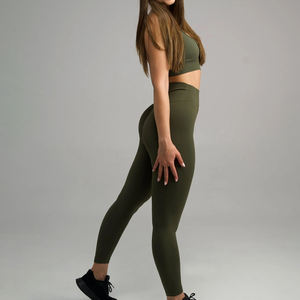 Ensemble de yoga pour femmes de style actuel en couleur unie, meilleur fournisseur, quantité en gros, ensemble de yoga pour femmes adultes - Product Image 3