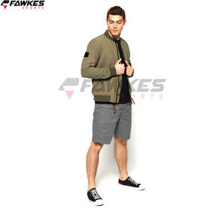 Chaqueta de bombardero de moda para hombre Invierno Sólido a prueba de viento Moda OEM Servicios Zip-up Light Men Bomber Jacket - Product Image 3