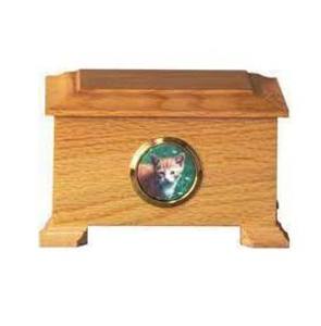 Urnas de cremación de madera hechas a mano de estilo americano de alta calidad para cenizas de gatos y perros, urnas funerarias al por mayor para mascotas - Product Image 3