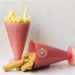 Handcrafted Resin Serving Cone Reusable Snack & Ice Cream Holder for Stylish <b>Food</b> Presentation available in all color - Product Image 2