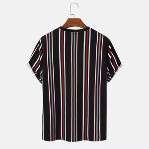 เสื้อยืดแฟชั่นฮิปฮอปผู้ชายแบบใหม่ผ้าโพลีเอสเตอร์/ ผ้าฝ้ายแห้งเร็วและระบายอากาศได้ดีสำหรับฤดูร้อน - Product Image 2