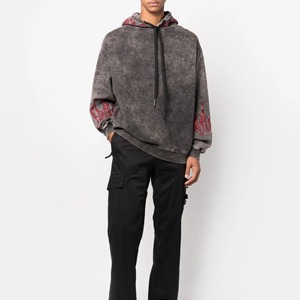 Sudaderas con Capucha Personalizadas de Alta Calidad para Hombre, 100% Algodón, Lavado Ácido, Impresión Digital, Estilo Hip Hop Urbano, Tallas Grandes - Product Image 3