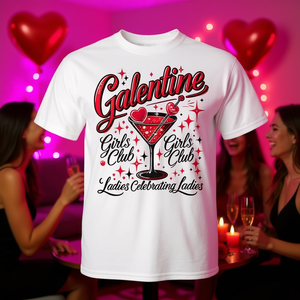 T-shirt pour femmes Galentine Girl Club, tendance, articles pour la Saint-Valentin, en faveur des femmes - Product Image 3