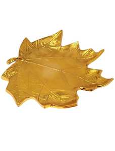 Plateau et plat de service en aluminium de haute qualité Design le plus récent en forme de feuille Plats décoratifs en métal pour les fêtes - Product Image 6