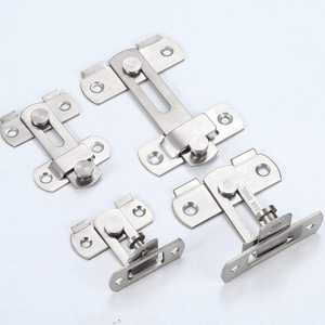 Loquet de sécurité en acier inoxydable pour porte, antivol, quincaillerie moderne pour chambre à coucher - Product Image 4