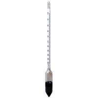 Medium Surface Tension Hydrometer 0.70-2.00 SG Electronic Glass Range Finder 0.010 Subdivision Densitometer Manual Calibration