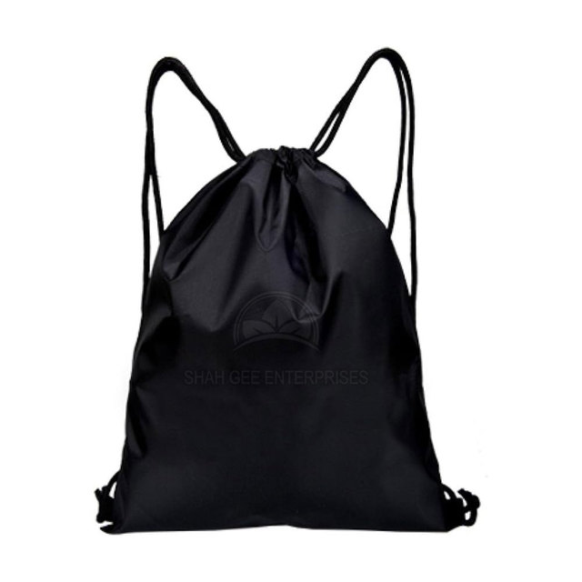 2024 Best Design Eco Friendly Cotton Polyester Drawstring Backpacks Custom Logo High Fashion Reusable Lining GPS USB External
