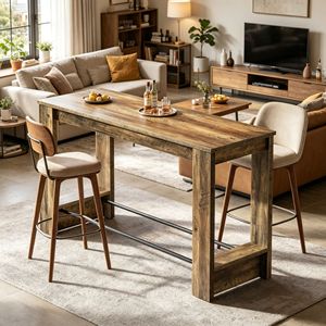 Sintered Stone & Marble Rectangle Dining <b>Table</b> Solid & Sturdy Solid Wood Design Brand New - Product Image 2
