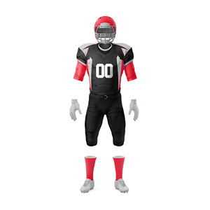 Tenues de football américain de qualité supérieure, grandes tailles, logo personnalisé imprimé, respirantes, séchage rapide, 100% polyester, vêtements de sport unisexes - Product Image 3