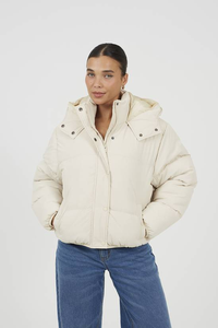 Chaqueta Acolchada de Mujer al por Mayor con Logotipo Personalizado, Tejida, de Lona y Poliéster, Impermeable, Transpirable para Uso en Exteriores - Product Image 4