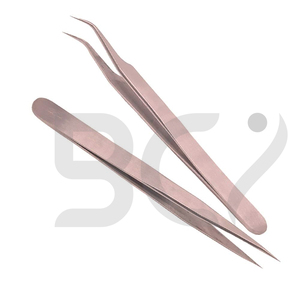 Straight and Curved Shaped Newest Product Fiber Tip Eyelash Extension Tweezers Good Quality Eyelash Grafted Tweezers - Product Image 6