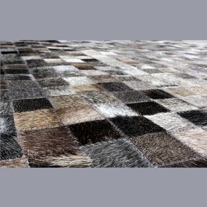 Alfombrillas de coche de cuero con pelo sintético de diseño - Product Image 4