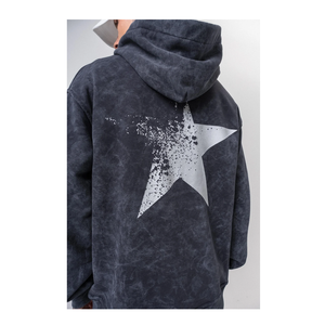 เสื้อฮู้ดสตรีทแวร์ผู้ชายไซส์ใหญ่ สไตล์โอเวอร์ไซส์ ผ้าเฟรนช์เทอร์รี่ มีกระเป๋า ดีไซน์เฉพาะตัว ผลิตจากผ้าฝ้าย 100% ไม่หดตัว เหมาะสำหรับฤดูใบไม้ร่วง รับผลิตแบบ ODM สำหรับเด็กผู้ชาย - Product Image 2