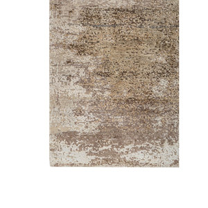 Tapis en laine et soie noué à la main Entropy Ivory Esh-13002, motif abstrait, pour salon, couloir, modèle puzzle pour adolescents - Product Image 4