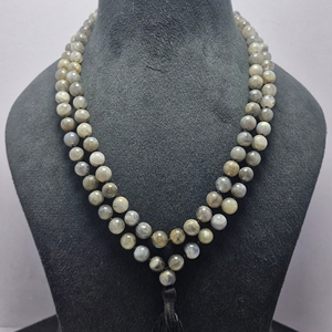 Top Natural 4-10mm labradorita 108 cuentas Mala para hacer joyería DIY pulseras y collares al por mayor para fabricantes - Product Image 1