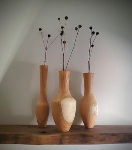 Elegante Florero de Madera Moderno, Hecho a Mano, Decorativo, para Decoración de Comedor y Hogares Acogedores - Product Image 3