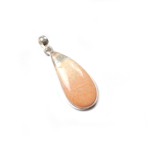 Collar con colgante de plata de ley personalizable para mujer Piedra preciosa de celestobarita única con chapado en oro de estilo religioso - Product Image 3