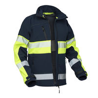 Chaqueta DE SEGURIDAD reflectante de alta visibilidad para hombre, sudadera con capucha de alta visibilidad para guardia de seguridad, ropa de trabajo, chaqueta de invierno de construcción