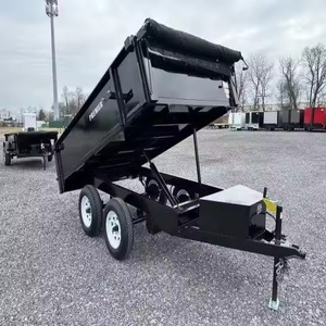 2023 MaxxD Farm Dump Trailer 16,000 Lbs (8 Tonnes) Remorque de tracteur de construction d'occasion avec engrenage et composants du noyau du moteur - Product Image 3