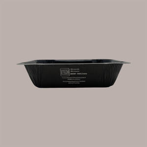 75 Pcs Black PET Coated Rectangular Paper Food Tray 194x137H45mm 770ml Durable Eco-Friendly <b>Packaging</b> <b>Materials</b> - Product Image 2