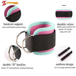 Sangles de cheville réglables avec Logo personnalisé, sangles de cheville rembourrées en néoprène avec anneau en D - Product Image 3