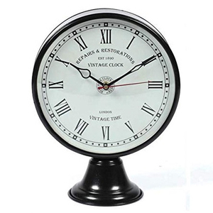 Classical Traditional Table Creative Alarm Table <b>Clock</b> Metal Rounded for Home & Decor - Product Image 4