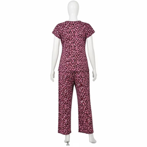 ชุดนอนพิมพ์ลายดิจิตอลเรียบชุดนอนผ้านุ่มน้ำหนักเบาสวมใส่สบายชุดนอนสตรีแฟชั่นทุกวันขายส่ง - Product Image 2