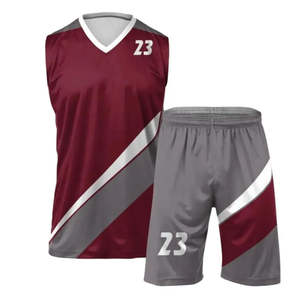 Ensembles de basket-ball légers 100% polyester personnalisables Uniforme à séchage rapide avec logo imprimé et nom du joueur Service OEM - Product Image 3