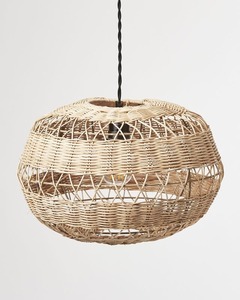 Abat-jour suspendu en rotin fait main, vente en gros, couverture de lampe tissée naturelle, fabricant vietnamien - Product Image 3