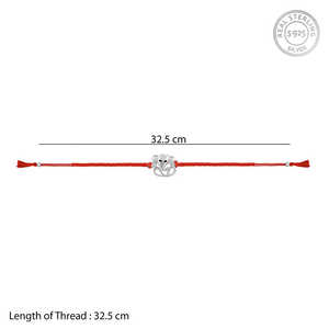 Silver Gajanana Rakhi Fashion <b>Charm</b> <b>for</b> <b>Bracelet</b> - Product Image 2