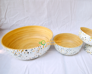 Biodégradable avec bol à fruits en bambou filé écologique/bol et cuillère en bambou de haute qualité et personnalisé d'Eco2go Vietnam - Product Image 5