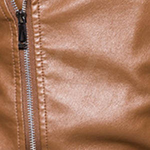 Chaqueta de Cuero Genuino para Hombre, Transpirable, Corte Ajustado, Cuello Alto, Moda de Invierno - Product Image 5