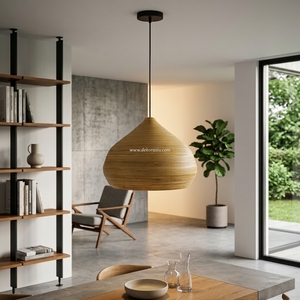 Lámpara Colgante LED de Bambú Ecológica Dekor Asia, Color Personalizable, Diseño Moderno, Simple y de Lujo, Decoración para el Hogar, Tamaño Mediano - Product Image 6