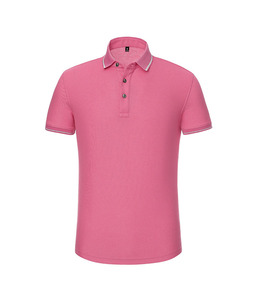 เสื้อโปโลแขนสั้นสีกลางสำหรับผู้ชายเสื้อทำงานลำลองถักนิตติ้ง - Product Image 6