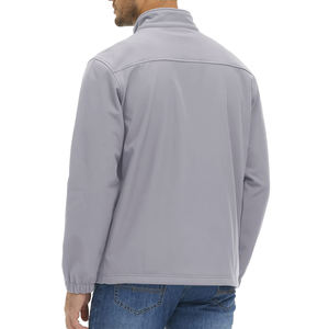 Chaqueta Softshell de Color Sólido para Hombre, de Alta Calidad, Impermeable, Personalizable, MOQ Bajo - Product Image 2