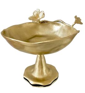 Bol à pâte Direct Factory Forme de support en laiton doré Personnalisé Nouveau design Bol Dessus de table de haute qualité - Product Image 1