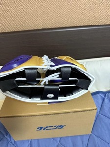 Equipo de cabeza de boxeo ganador, púrpura y dorado protector facial, protección de alta calidad, Protector MMA de entrenamiento de cabeza, cuero puro, MS-HG-30 - Product Image 2